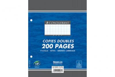 CONQU&Eacute;RANT SEPT copies doubles, format A4 seyes, 200 pages