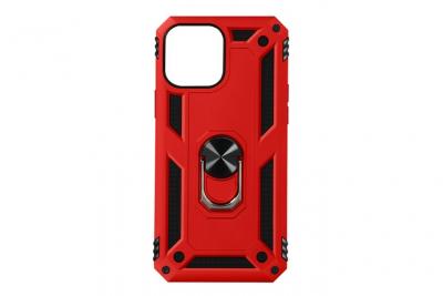 AVIZAR Coque iPhone 13 Pro Antichoc Hybride Bague Support Vid&eacute;o rouge