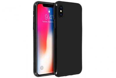 AVIZAR Coque iPhone X / XS Protection Silicone gel incassable - Noir
