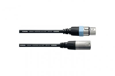 CORDIAL  ccm1.5fm - c&acirc;ble microphone xlr m&acirc;le-xlr femelle 1,5 m