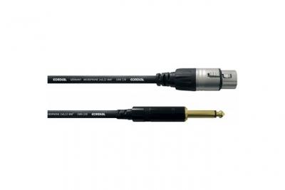 CORDIAL CCM5FP - C&acirc;ble microphone XLR femelle-Jack m&acirc;le mono 5 m