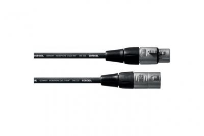 CORDIAL C&acirc;ble de liaison XLR [1x XLR femelle - 1x XLR m&acirc;le]  CFM 5 FM noir 5.00 m