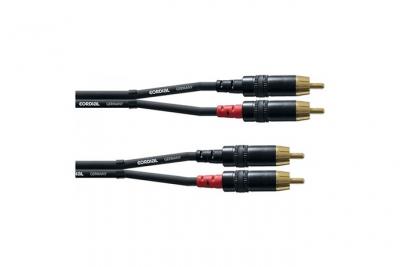 CORDIAL  CFU 0.9 CC - C&acirc;ble Bretelle Bretelle RCA / RCA dor&eacute;es 0.9m