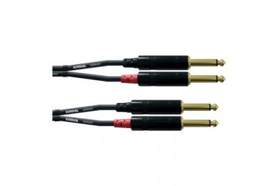CORDIAL  CFU0.9PP - C&acirc;ble audio 2 jacks - 2 jacks mono 90 cm