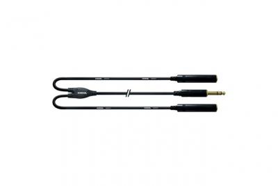 CORDIAL CFY0.3VKK - C&acirc;ble bretelle jack m&acirc;le - 2 jacks femelles st&eacute;r&eacute;o 30 cm