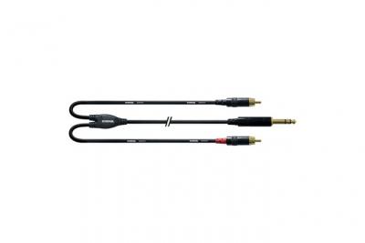 CORDIAL  C&acirc;ble Y bretelle jack st&eacute;r&eacute;o/2 Rca 90 cm