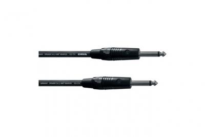 CORDIAL Cordon haut-parleur [1x Jack m&acirc;le 6.35 mm - 1x Jack m&acirc;le 6.35 mm]  CPL1,5 PP noir 1.50 m
