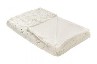 BELIANI Plaid 150 x 200 cm cr&egrave;me godavari 309669