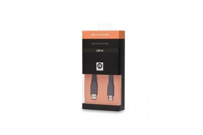 D2 DIFFUSION  D2USB180 C&acirc;ble USB 2.0 Type A M&acirc;le/M&acirc;le 1,80 m Noir