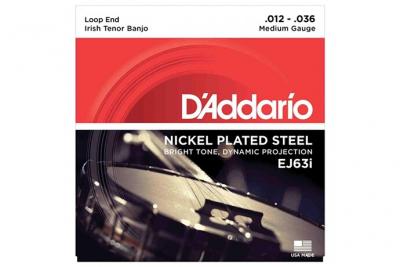 D ADDARIO AND CO D'addario Ej63i - Jeu De Cordes Medium 12-36 Banjo Irish Tenor