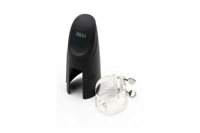 D ADDARIO RICO HBC1S - Ligature H et couvre-bec - clarinette basse, argent&eacute;e