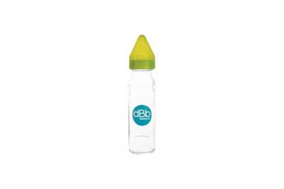 DBB REMOND  - Biberon en verre Regul'air anti-colique 0-4 mois - 240 ml Vert