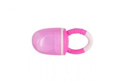 DBB REMOND  Sucette D&eacute;couverte Go&ucirc;t 2 en 1 Silicone ou Filet - Rose Translucide
