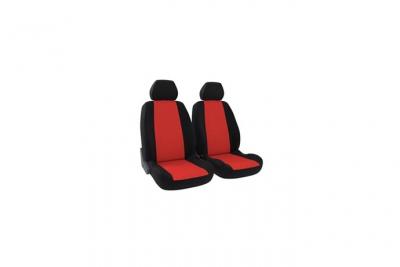 CARAUTO  Housse de si&egrave;ge universelle Kit avant : 2 si&egrave;ges (avant) - Maille polyester Rouge (Ref: 01012876)