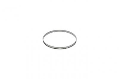 DE BUYER Cercle &agrave; tarte bord roul&eacute; 28 cm en inox -  - Argent - Inox