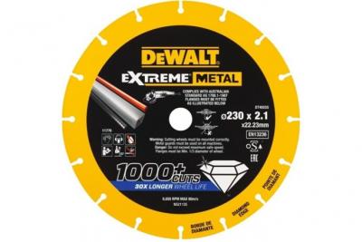 DEWALT  DT40255-QZ Disque Diamant, Jaune/Noir, 230x2.1x22.3 mm