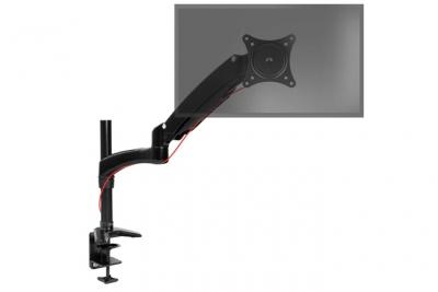 DURONIC  DM551X2 Support &eacute;cran PC pour bureau &agrave; pince - Bras &agrave; ressort ajustable &agrave; la vol&eacute;e