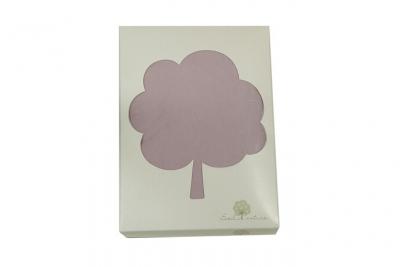 EVEIL ET NATURE Lot de 2 Draps Housses jersey 60x120 cm Coton bio Blanc/Rose