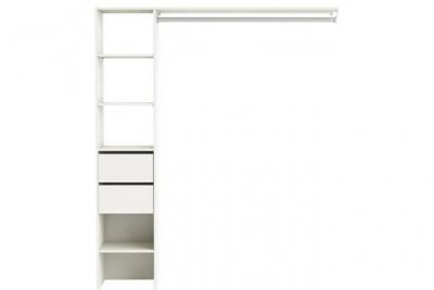 Am&eacute;nagement DUO blanc H.187 x l.160 x P.40