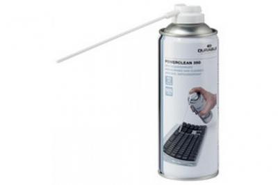 DURABLE   gaz d&eacute;poussi&eacute;rant ""powerclean"", contenu: 350 ml noir