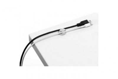 DURABLE Attache-c&acirc;ble adh&eacute;sif  Cavoline Clip 2 - Gris (paquet 6 unit&eacute;s)