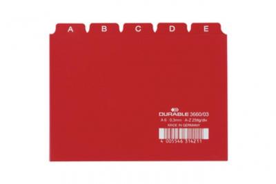 DURABLE  366002 Intercalaire De Classement Onglet Avec Index Alphab&eacute;tique Pvc Blanc