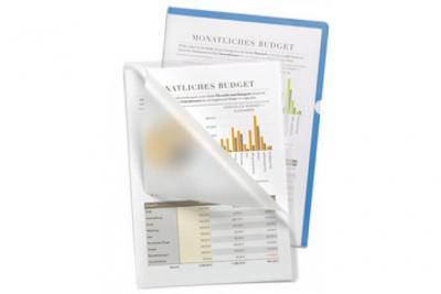 DURABLE  231519 Bo&icirc;te De 100 Pochettes Coin Transparent Cristal 150 M&micro;