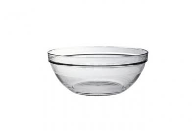 DURALEX Saladier empilable 3,45L en verre tremp&eacute; r&eacute;sistant transparent