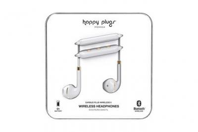 HAPPY PLUGS Ecouteurs bluetooth ""wireless ii"" avec microphone, blanc