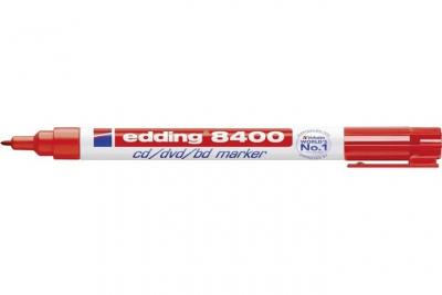 EDDING  Marqueur Permanent Pour Cd/Dvd/Bd E-8400 Rouge 10 Unit&eacute;(S)