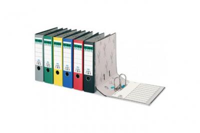 ELBA   classeur rado papier marbr&eacute;,largeur de dos: 80 mm,rouge noir