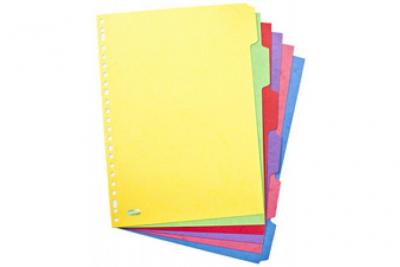 ELBA Intercalaire A Touche Neutre En Carte Lustre A4 - Jeu De 6