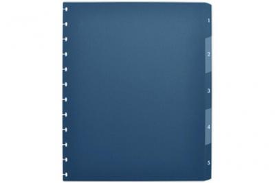 ELBA   intercalaires vario-zipp, 5 touches, 245 x 316 mm noir