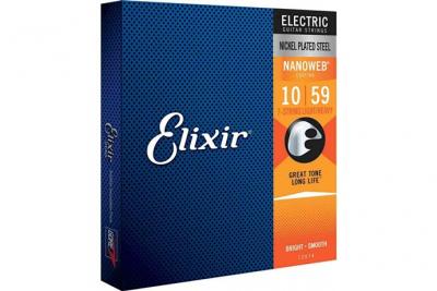 ELIXIR Nanoweb 12074 - Jeu de cordes light heavy guitare &eacute;lectrique 7 cordes - 10/59