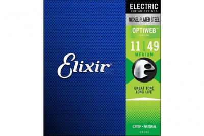 ELIXIR  Optiweb 19102 - Jeu de cordes guitare &eacute;lectrique 11-49