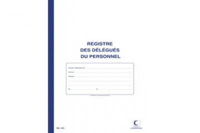 ELVE  Registre 'D&eacute;l&eacute;gu&eacute;s du personnel', 40 pages, 320 x 240mm