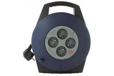 DHOME Enrouleur domestique  - H05 VV-F 3G 1 mm&sup2; - Longueur 10 m