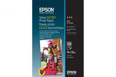 EPSON  Value Glossy Photo Paper - 10x15cm - 100 Feuilles - Neuf