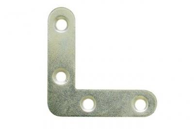 AFBAT Equerre de ch&acirc;ssis - bout rond - 100 x 16 x 2 mm - acier zingu&eacute;