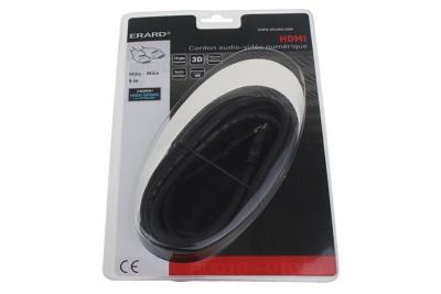 ERARD  Connect - HDMI avec c&acirc;ble Ethernet - 5 m - double blindage