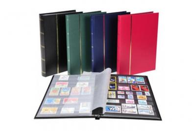 EXACOMPTA Album De Timbres Simili-cuir 32 Pges Noires 225x305cm Noir