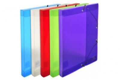EXACOMPTA Bo&icirc;te de classement Crystal, PP, 40 mm, cristal