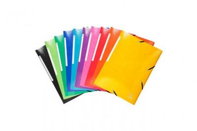 EXACOMPTA   chemise &agrave; &eacute;lastique iderama, a4, assorti noir
