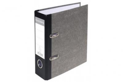 EXACOMPTA Classeur &agrave; levier A5 -  - Dos 70 mm - Marbr&eacute; gris