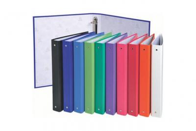 EXACOMPTA Classeur polypropyl&egrave;ne 4 anneaux dos 3cm A4 assorties