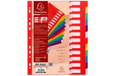 EXACOMPTA Intercalaires A4+ -  - 6 positions