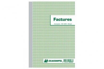 EXACOMPTA Manifold Factures Auto-Entrepreneur 14,8x21cm - Dupli