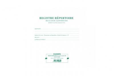 EXACOMPTA  4470E Piqure Agents Immobiliers 80 Pages