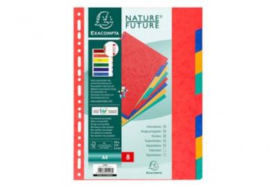 EXACOMPTA  intercalaires en carton, a4, 10 touches