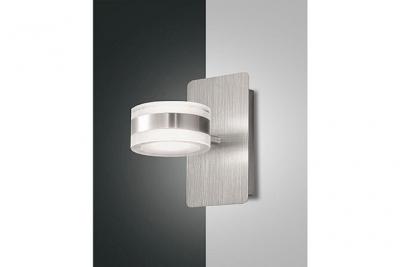 FABAS LUCE  Dunk Applique Led Up & Down Aluminium Bross&eacute; Verre